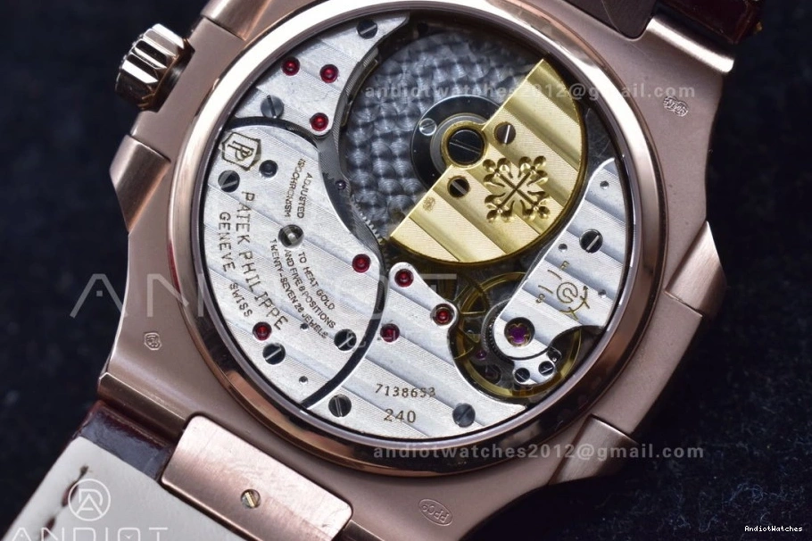 SS Dial Strap RG A23J GRF Nautilus Edition on Gray 912 Premium Brown Best 5712 Croco 0115